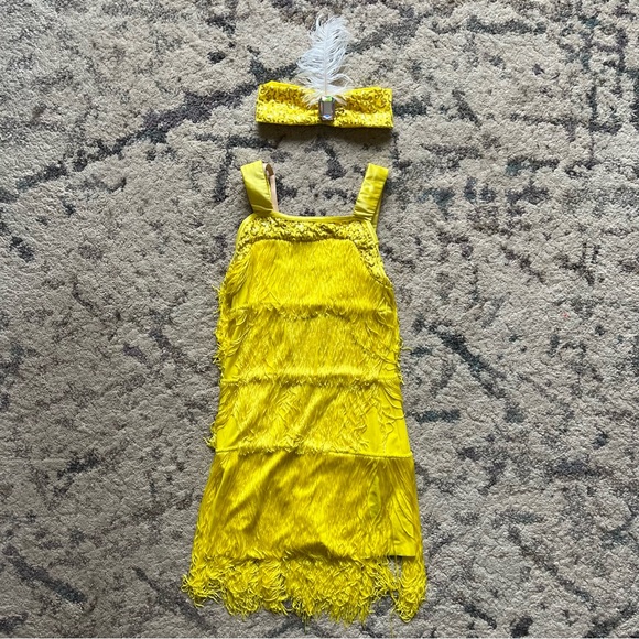 Weissman Yellow Flapper Girl Dance Costume - Picture 1 of 8